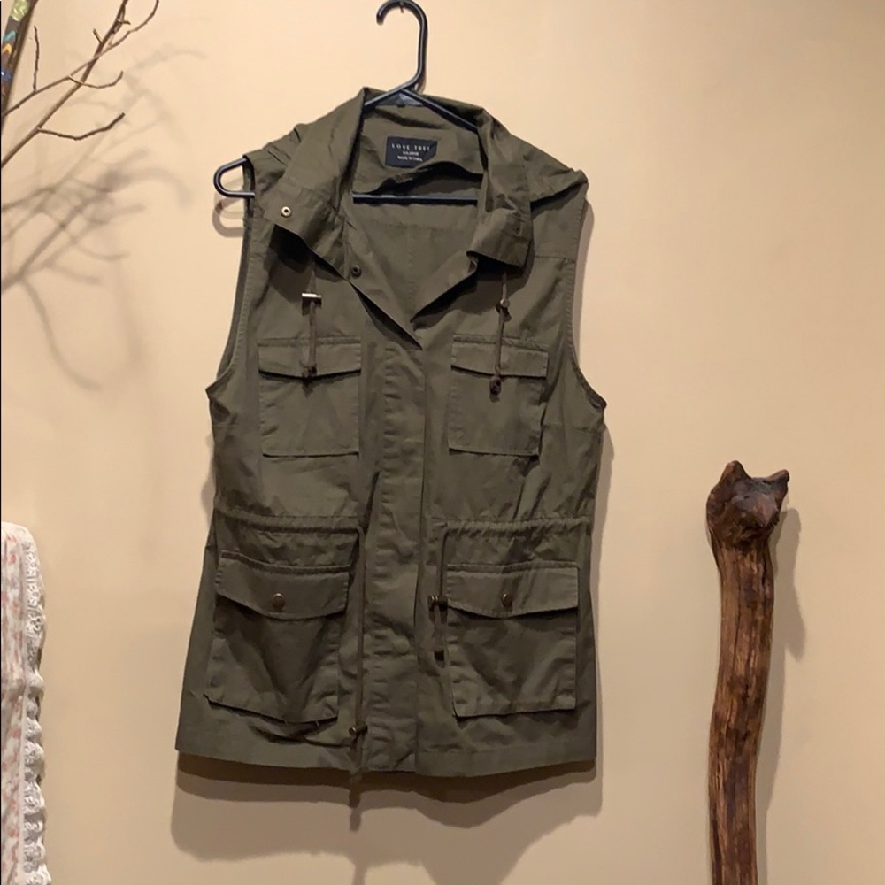 Love Tree 100% Cotton Hooded Vest